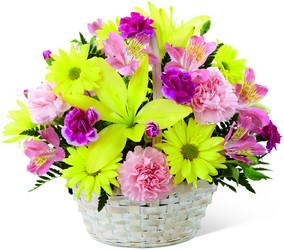 Basket of Cheer Bouquet from Visser's Florist and Greenhouses in Anaheim, CA